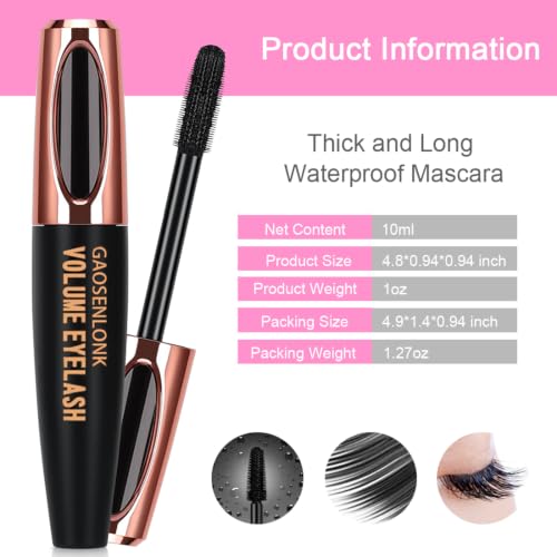 Image of 2Pcs 4D Silk Fiber Lash Mascara, Long Lasting Eyelashes Mascara