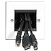 Price comparison product image Single Width Entry/Exit Brush Wallplate Cable