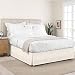 Lux Hotel Bedding Tailored Bed Skirt, Classic 14” Drop Length, Pleated Styling, King, Ivory