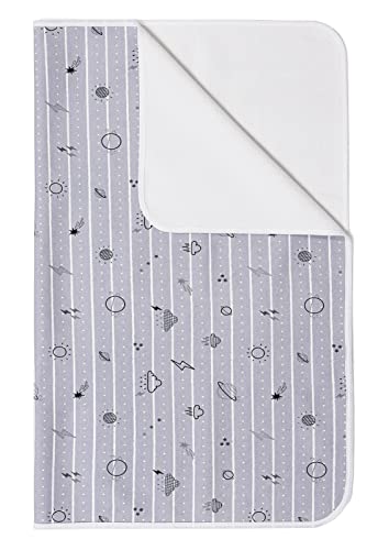 Image of YIVEKO Baby Waterproof Bed Pad Washable Mattress Pad Reusable Underpads Bed Wetting Incontinence Cover for Baby Toddler Children and Adults-Gray Sky