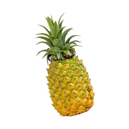 Realistische Ananas Figur, Kunstobst Deko für Zuhause, Stilvolles Ornament, 11cmx27cm