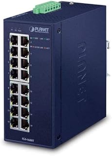 Planet Industrial 16-Port 10/100/1000T Network Gigabit Ethernet Switch