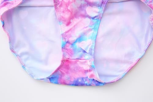 Image of LUOUSE Swimwear for Girls Swimsuits Quick Dry Cross-Back Adjustable Strap Bathing Suit for Kids 2-13 Years