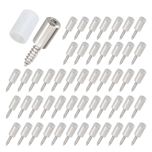 60 Pcs Shelf Support Pegs, Shelf Pins with Anti-Slip Silicone Sleeve, Bracket Screws for Kitchen Cabinet, Cupboard, Bookcase, Closet and Glass Case