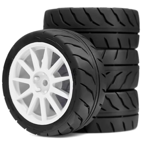 �z�C�[���^�C�� 12 �~�����[�g���Z�p�C�� For Tamiya TA06 XV01 XV02 PTG-2 1/10 �A�b�v�O���[�h �C�� ���� | 68mm �����[�^�C���z�C�[���Z�b�g�p 12mm �Z�p RC �J�[�����g���N�V�����ƍ����H�ʃp�t�H�[�}���X