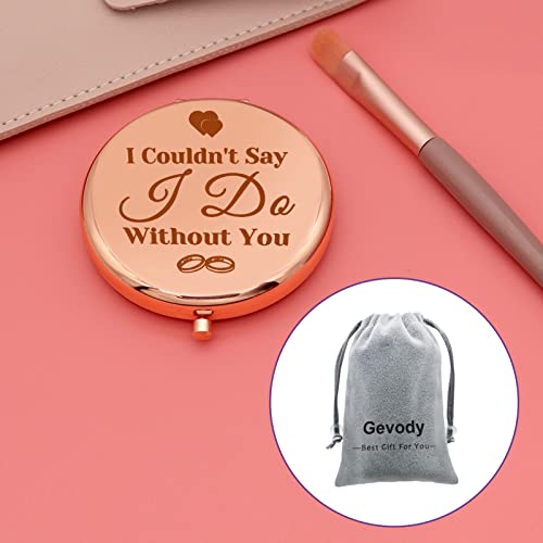 Bridesmaid Thank You Gift For Women Wedding Gift Pocket Makeup Mirror Maid Of Honor Gift For Girls Sister Friend Travel Compact Mirror Bridal Shower Gifts Engagement Gift For Her Compact Makeup Mirror #TOP6