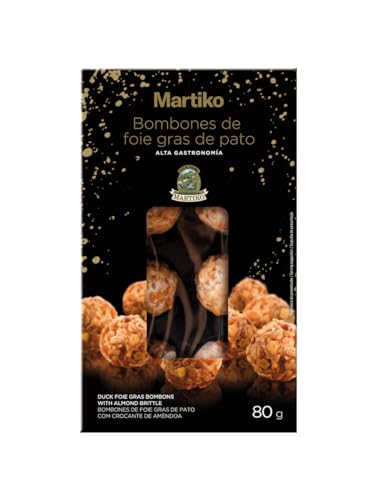 MARTIKO® BOMBONES DE FOIE GRAS DE PATO 175G - Sin Gluten, Sin Conservantes, Refrigerado