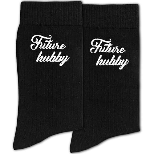 Grace Yonks Groom Socks - Future hubby Wedding Socks for Bridal Shower, Bachelorette Party Decorations - Groom, Groomsmen Gifts for Newlywed Couple(002)
