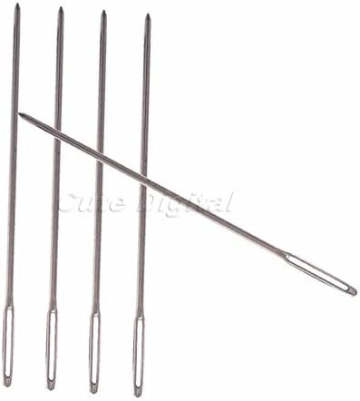 Hyalo (TM) 5PCS Sewing Needles Blunt Large Eye Pullthrough Bees Darning Needle for Sewing Machines Embroidery Kits Crochet Needles Quilting