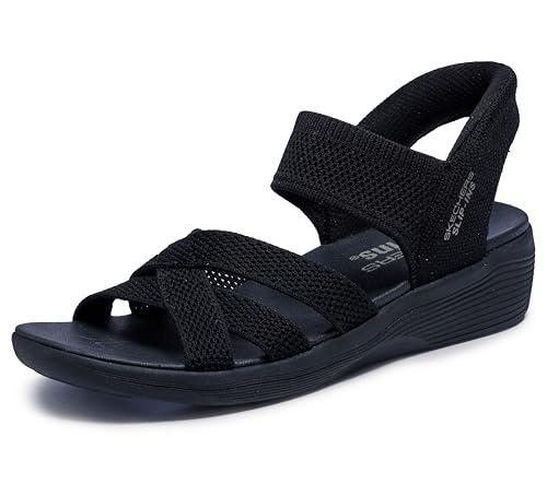 スケッチャーズ　スリップインズ　サンダル ブラック　23センチ スケッチャーズ SKECHERS スリップインズ リボルテッド SS