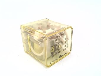 IDEC RH3B-UDC6V 3 Poles 3PDT, 6 VDC Coil, Blade Terminal, Compact Power Relay, Industrial 10 AMP GP Relay, Plain Style, RH Series