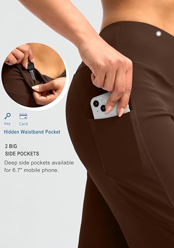 Image of G Gradual Capri Pants for Women High Waist Workout Yoga Pants with Pockets Tummy Control Leggings Crop Straight