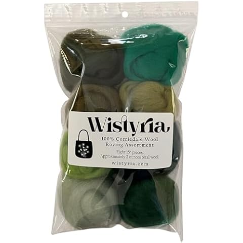 Wistyria Editions 60172 Wool Roving 12", .25 Ounce, 8-Pack Cover