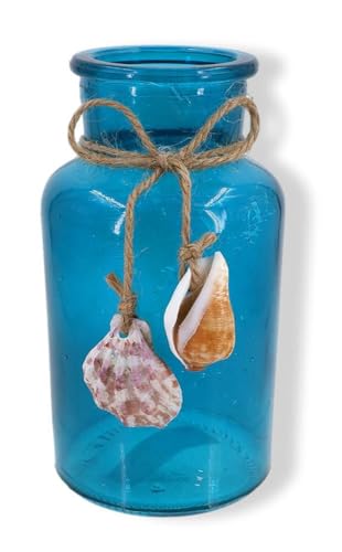 The Bridge Collection 5" Seashell Beach Jar - Coastal Bathroom
