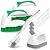 Holikme 5 pack Deep Cleaning Brush Set?Scrub Brush&Grout and Corner brush&Scrub pads with Scraper Tip&Scouring pads?for bathroom,Floor, Tub, Shower, Tile, Bathroom and Kitchen Surface?Green?