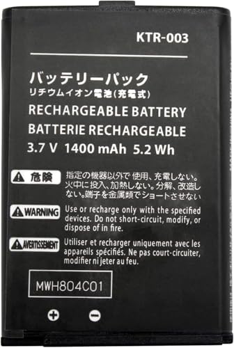 OSTENT Batería Recargable de Iones de Litio de 1400 mAh y 3,7 V para Consola Nintendo New 3DS