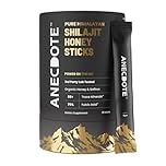 Anecdote Pure Himalayan Shilajit Honey Sticks with Organic Honey & Saffron | Boosts Stamina | Supports Immunity | 75% Fulvic Acid, 85+ Trace Minerals | No Added Sugar | 30 Sticks