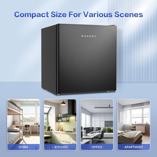 Frestec 01 Nooody 1.6 Cu.Ft Mini Fridge With Freezer, Adjustable Thermostat, Energy Saving, Low Noise, Single Door Compact Refrigerator thumb #4