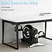 TODO Pedaltrainer für Senioren mit LCD-Display, Mini Bike Heimtrainer Schwarz, Verstellbarer Widerstand, mit Befestigungsband, Leise & Robust Tischfahrrad für Zuhause und Büro