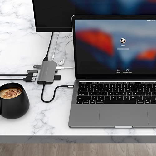Image of Hyperdrive Power 9-in-1 USB C HUB Space Grey