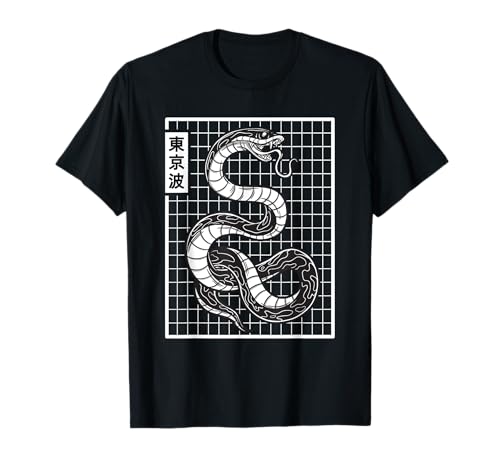 Japonés Serpiente Japonés Arte Japonés Estética Camiseta