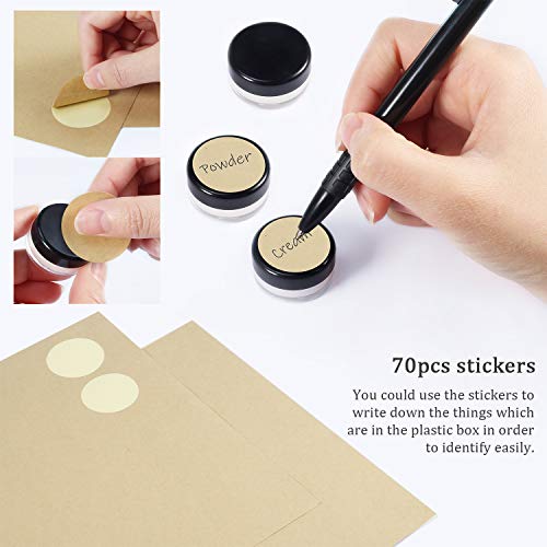 60 Stück Döschen, PAMIYO 5ml Leerdose klarer Tiegel, Cremedose Leer Transparent Tiegel mit Schraubverschluss Reise… – Bild 4