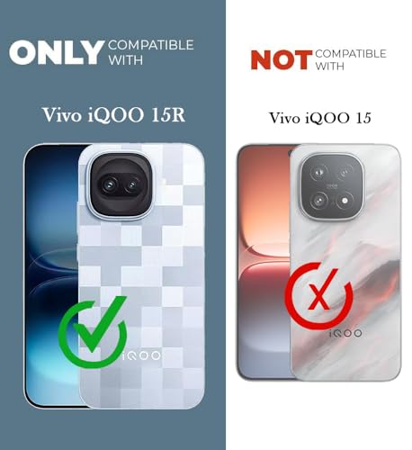Image of Jkobi Shockproof Crystal-Clear Back Cover for Vivo iQOO 15R 5G (Magsafe Wireless Support | Drop & Camera Protection | Hard Polycarbonate)