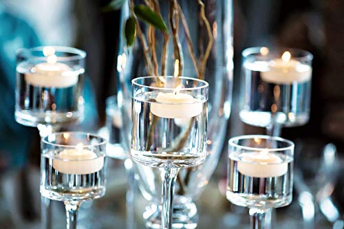 D'light Online Large Off White 3 Inch Floating Candles For Events, Centerpieces At Weddings, Spa, Pool, Home Décor, Cylinder Vases And Holiday Decorations - (Pale Ivory, Set Of 72 ) #TOP2