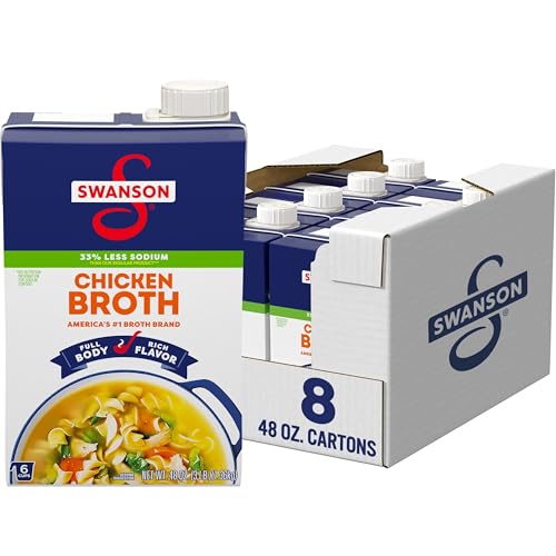 Image of SWANSON S Natural Goodness Chicken Broth, 48 oz. Carton (8 pack)
