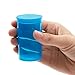 Juvale 30 Pack Empty Pop-Top Pill Bottles - 19 Dram Capacity - Blue Plastic - Caps for Easy Access - Medicine Containers & Vials with Caps - Squeeze-Open Travel Vials