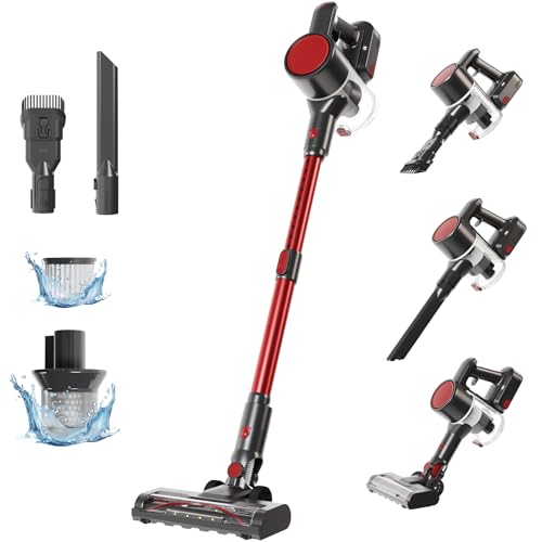 NEWBULIG Cordless Stick Vacuum | LED & Anti-Tangle