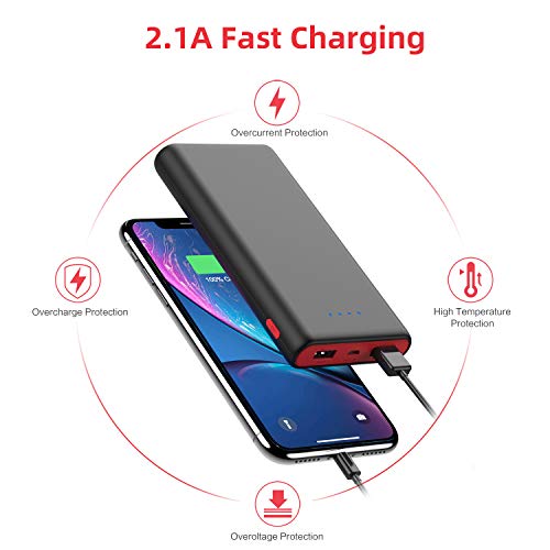 Portable Charger Power Bank [25800mAh Newest Fashion] Huge Capacity External Battery Pack Dual Output Port with LED Status Indicator Power Bank for iPhone, Samsung Galaxy, Android Phone,Tablet & etc - Thumbnail 7