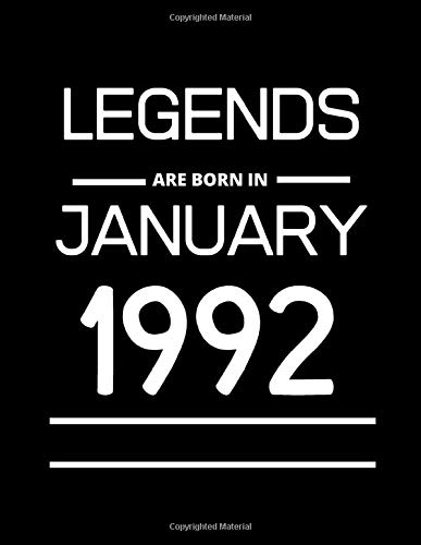 LEGENDS are born in January 1992: 2020 Daily Diary: One page per day with month tabs, one year 366 day fully line and dated journal. The Homemaker's Friend. Jan 1, 2020 to Dec 31, 2020