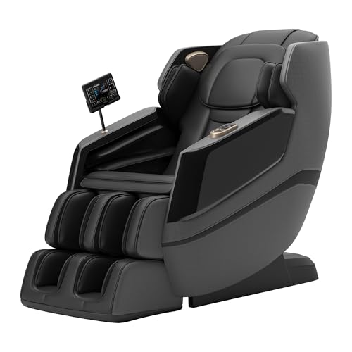 springspa Massage Chair Full Body Shiatsu Recliner with SL Track, Zero Gravity, 3 Massage Intensity, Shortcut Key, Foot Rollers, Bluetooth Speaker, Q23 Khaki