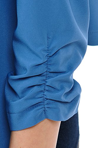 Auliné Collection Womens Casual Lightweight 3/4 Sleeve Fitted Open Blazer4