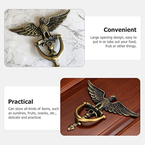 Uonlytech Eagle Door Knocker Decorative Front Door Gate Knocker Antique Metal Knockers With Peephole Mounting Hardware Security Knocker #TOP2