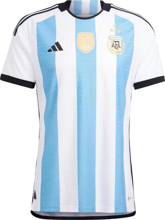adidas Men's Soccer Argentina 2022 3 Star Authentic Home Jersey