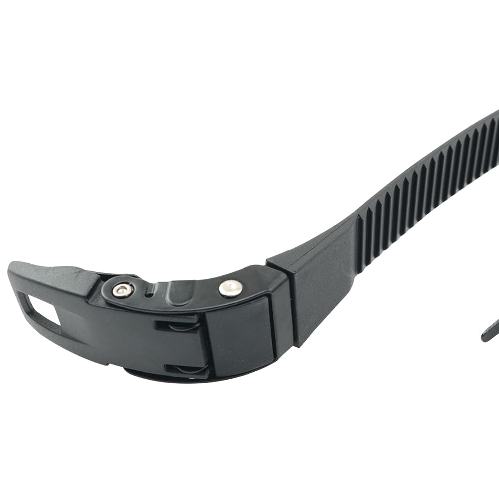 Pro Bamboo Kitchen Set of 2 Inline Skate Strap Replacement Strap Pack of Screws Skate Snap Toothed Strap Skate Wheel Snap Clip Roller Blade Replacement Strap for Quad Skates Black