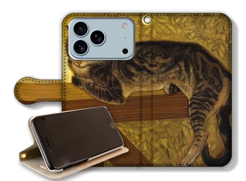 y蒠^X^h@\ziPhone17 Pro Max݊ X}zP[X yE̖z ANThEX^ A[Ek[H[ A[g G |p m i L lR p (Summer Cat on a Balustrade, x