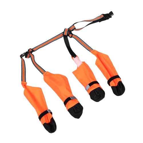 LOORGVEL Pet Rain Shoes Zapatos De Lluvia para Perros Patucos para Perros Patas Botines Poliéster