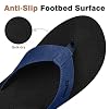 Men's Flip Flops with Arch Support - Quick-Dry Beach Sandals