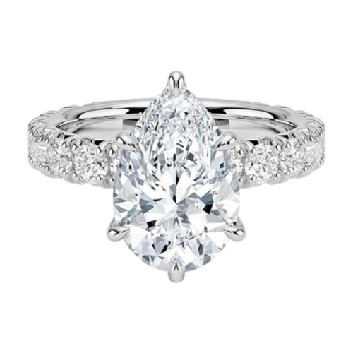 1 CT-5 CT Vintage Hidden Halo Moissanite Wedding Ring for Women, Engagement & Anniversary Ring with Diamond Accents in 925 Sterling Silver or 10K 14K 18K Solid Gold Gift for Her