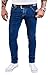 Produktbild Rock Creek Herren Jeans Hose Regular Slim Stretch Jeans Herrenjeans Herrenhose Denim Stonewashed Basic Stretchhose Raw RC-2139 Blau W30 L30