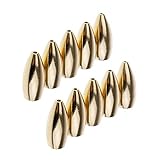 10Pcs Brass Weights Drop Shot Slider Sea Fishing Tackle Snag Sinkers. Professional Process