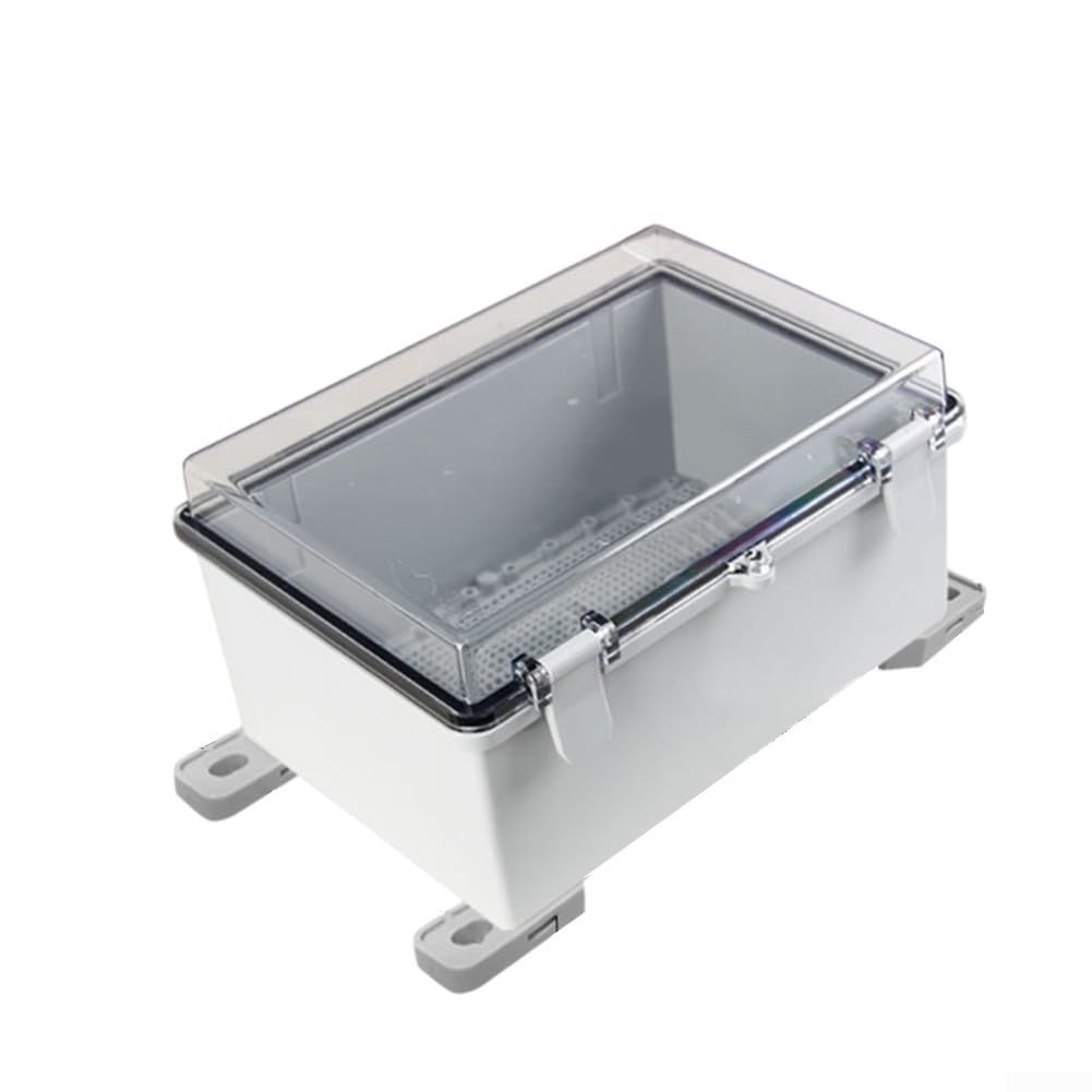 Caja impermeable con tapa transparente, for montaje en pared, a prueba de polvo y golpes, for herramientas eléctricas jardín, 290 x 190 140 mm