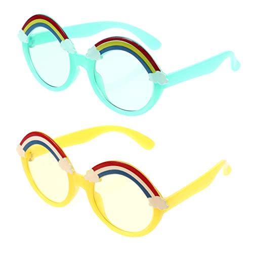 Homoyoyo Festival Photography Props 2pairs Boys and Girls Sunglasses Safe Boys Girls Fashion Eyewear