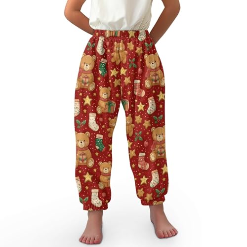 Image of Unisex Little Kids Yoga Trousers Bohemian Beach Pants Baggy Harem Activewear for Boys and Girls Age 3-10