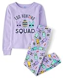 The Children's Place Unisex Baby Family Matching Easter Snug Fit Cotton Pajamas, Lavendar Egg Hunting Squad, 16