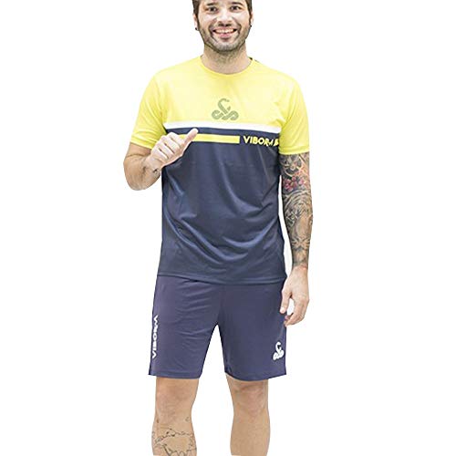 VIBORA Camiseta Advanced Pro Marino Amarillo
