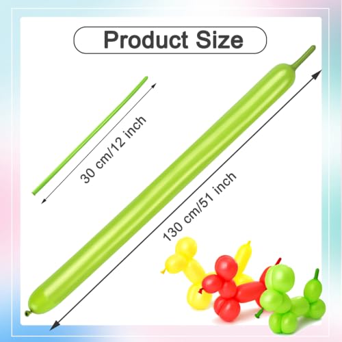 Image of Pearl Light Green Long Balloons - 260 Balloons for Balloon Arch & Party | Pearl Light Green long balloons for balloon arch & wedding party decorations, thick latex & easy to inflate, great for birth